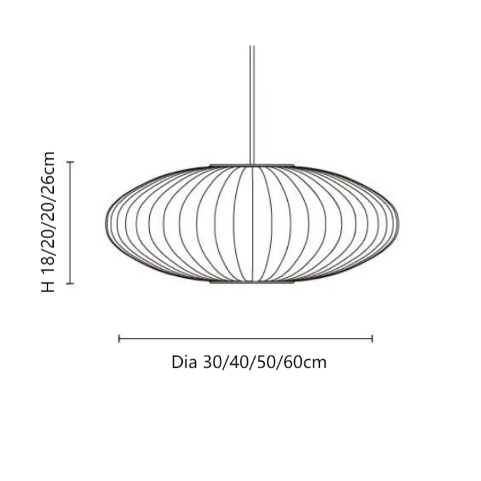Lámpara colgante moderna de tela Hana, modelo A.png__PID:3ddc1e4e-100a-4f95-a56d-c2be599ca907
