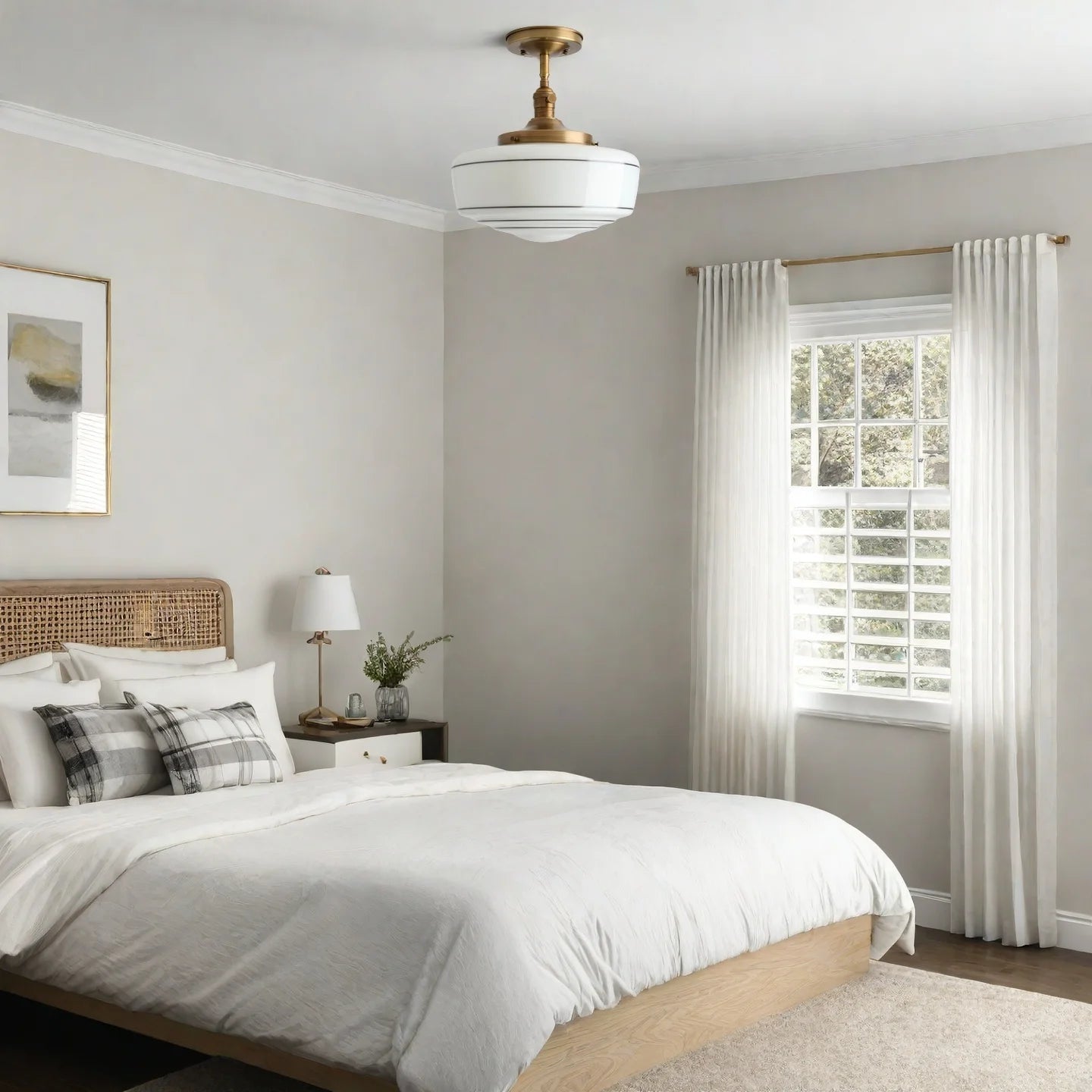 Chase Mid-Century Modern Brass Round Milk Glass Vanity Light (7).webp__PID:d76e5877-e58d-4bc2-a8b5-2da0ac444fc5