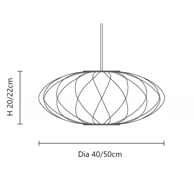 Lámpara colgante moderna de tela Hana, modelo B.png__PID:dc1e4e10-0adf-4565-adc2-be599ca90756