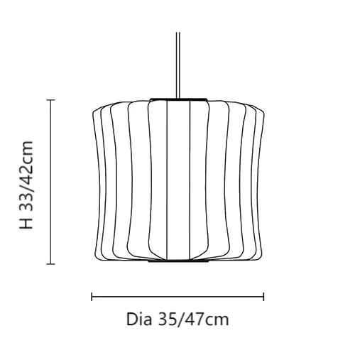 Lámpara colgante moderna de tela Hana, modelo G.png__PID:df95656d-c2be-499c-a907-56c6da288e75