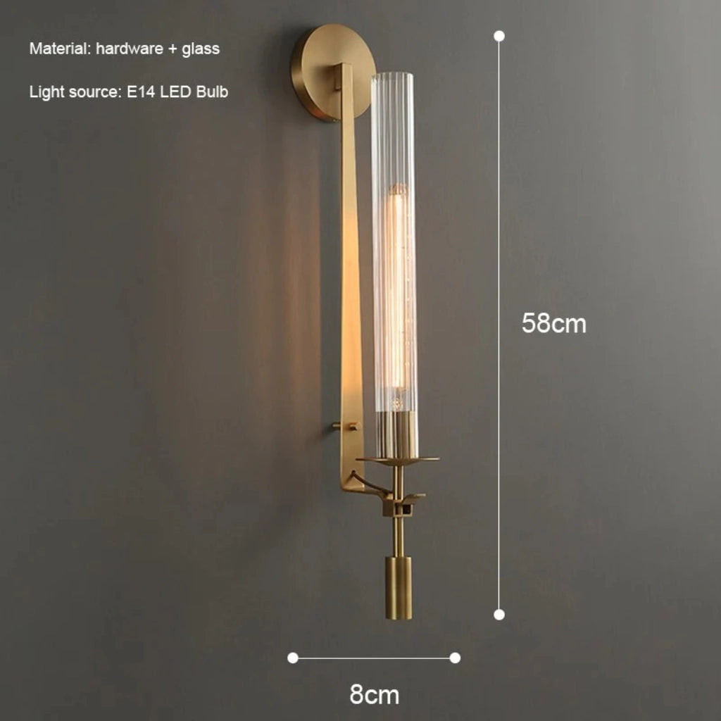 Lámpara de pared LED industrial moderna Daelen con columna de vidrio acanalado - chicun.webp__PID:c3941ae9-8511-47d8-be55-063bfb4eeb46