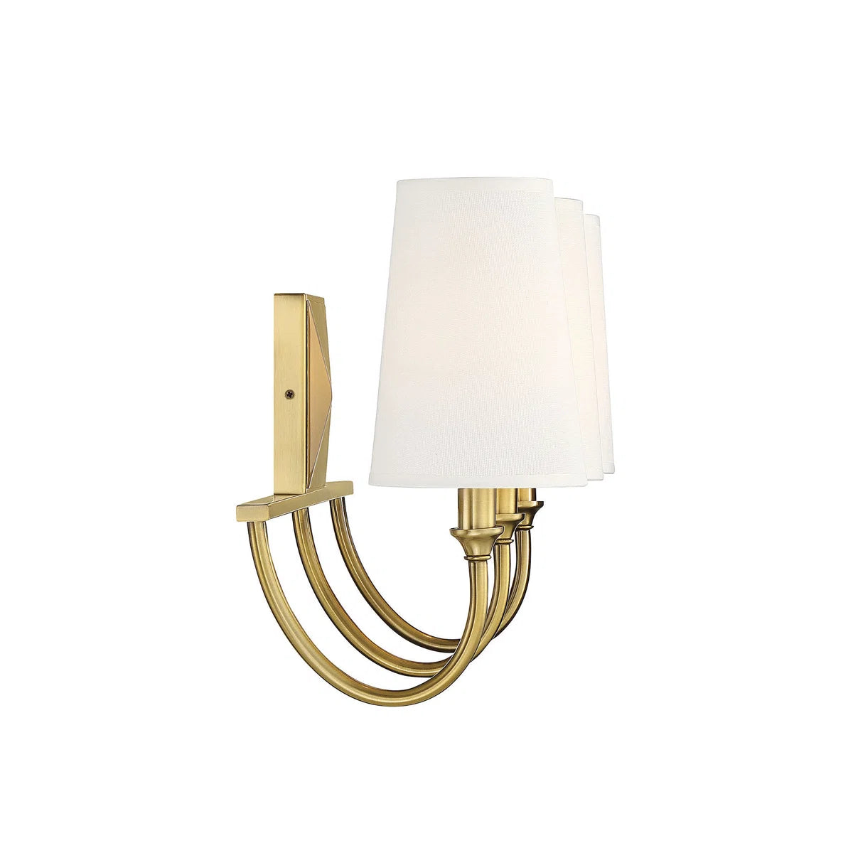 Lámpara de tocador Aurora Modern Farmhouse de tela blanca de 3 luces (5).webp__PID:00089149-39b9-4ebd-ab74-5179f74af399