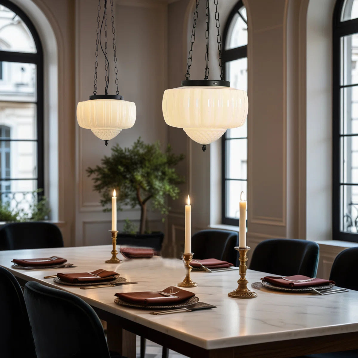 Triton Mid-Century Modern Milk Glass Pendant Light (6).webp__PID:1e7b4b77-f6a2-4673-9e03-67409529de73