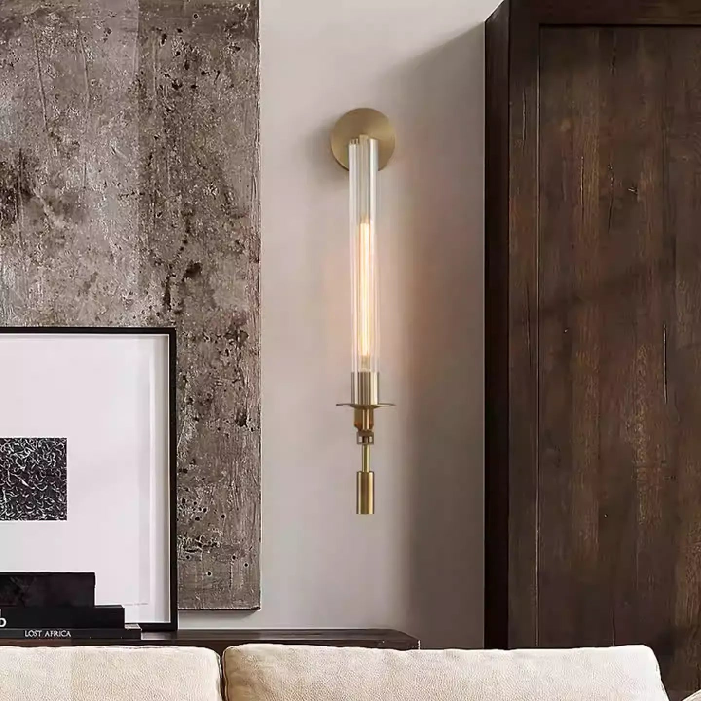 Lámpara de pared LED industrial moderna Daelen con columna de vidrio acanalado - cj1.webp__PID:8511a7d8-fe55-463b-bb4e-eb464fb4a0b0
