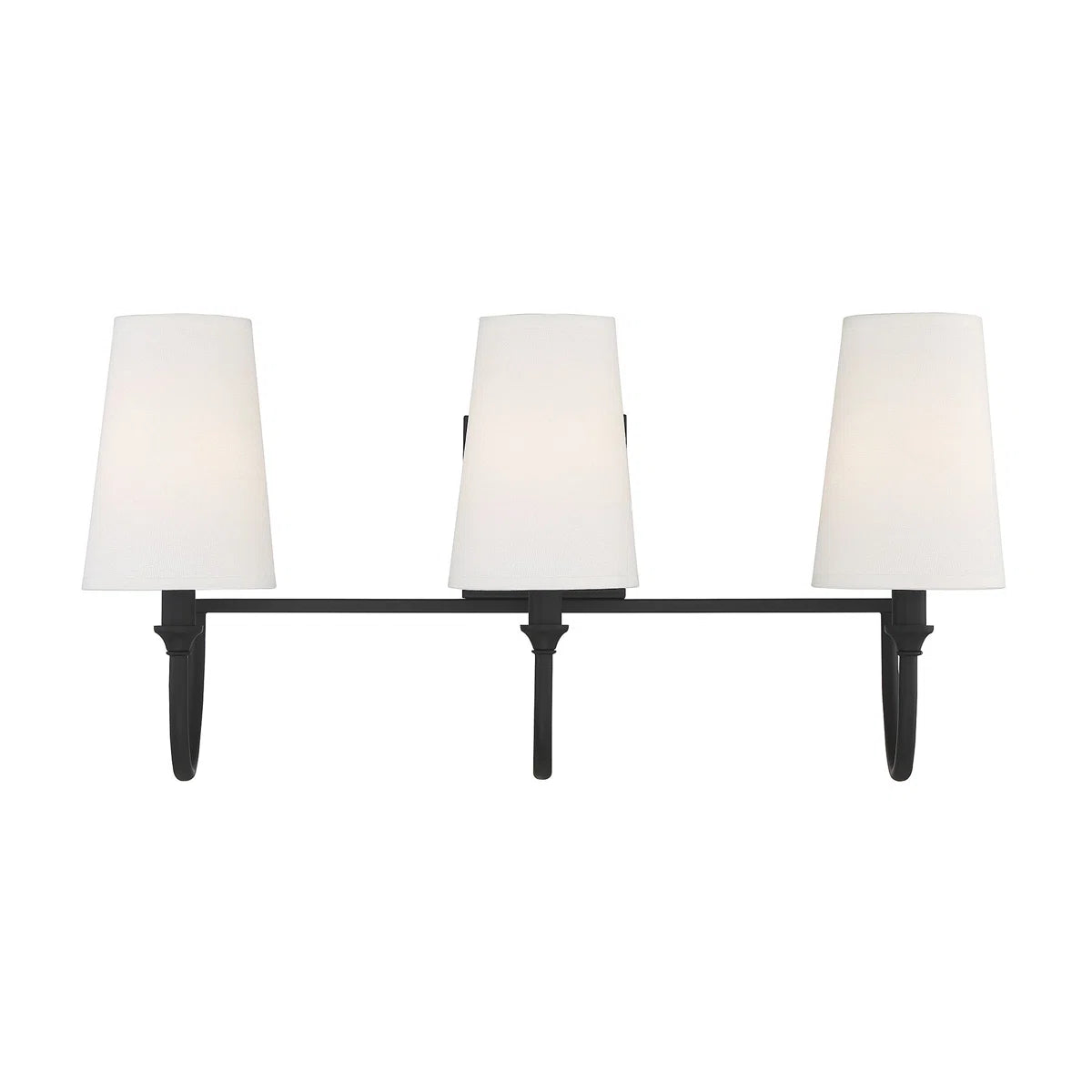 Lámpara de tocador Aurora Modern Farmhouse de tela blanca de 3 luces (9).webp__PID:39b92ebd-2b74-4179-b74a-f399cf86340f