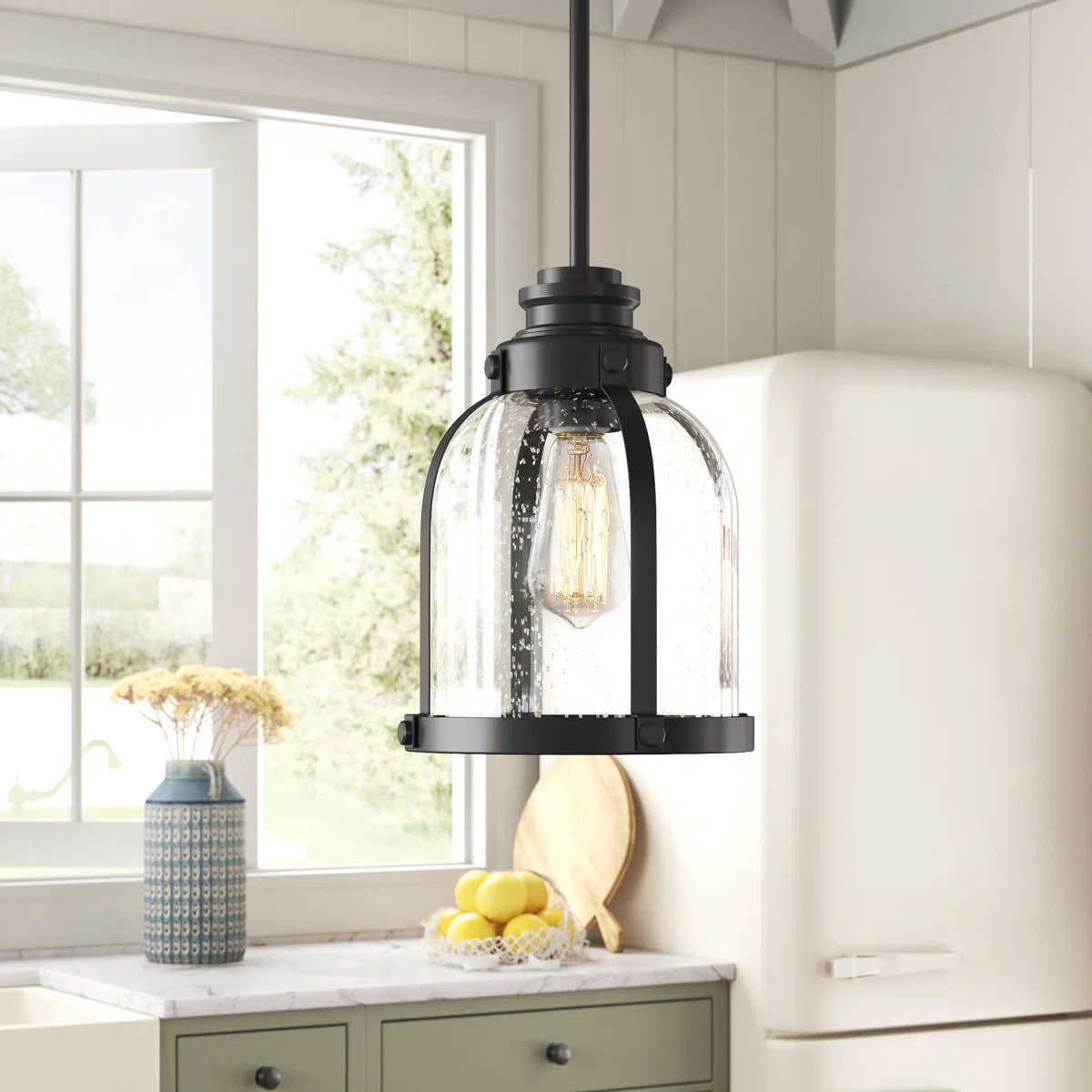 Solène Minimalist Nickel Seeded Glass Dome Pendant Light (37).webp__PID:16f4b4a6-cdeb-459a-8a58-510ead2e5d66