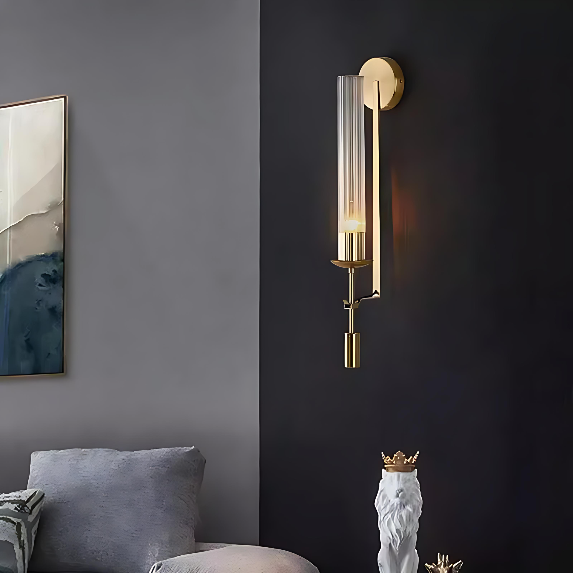 Lámpara de pared LED industrial moderna Daelen con columna de vidrio acanalado - miaos3_PhotoGrid.png__PID:f391faa1-1c81-4a7c-9e47-5331237d2c2e