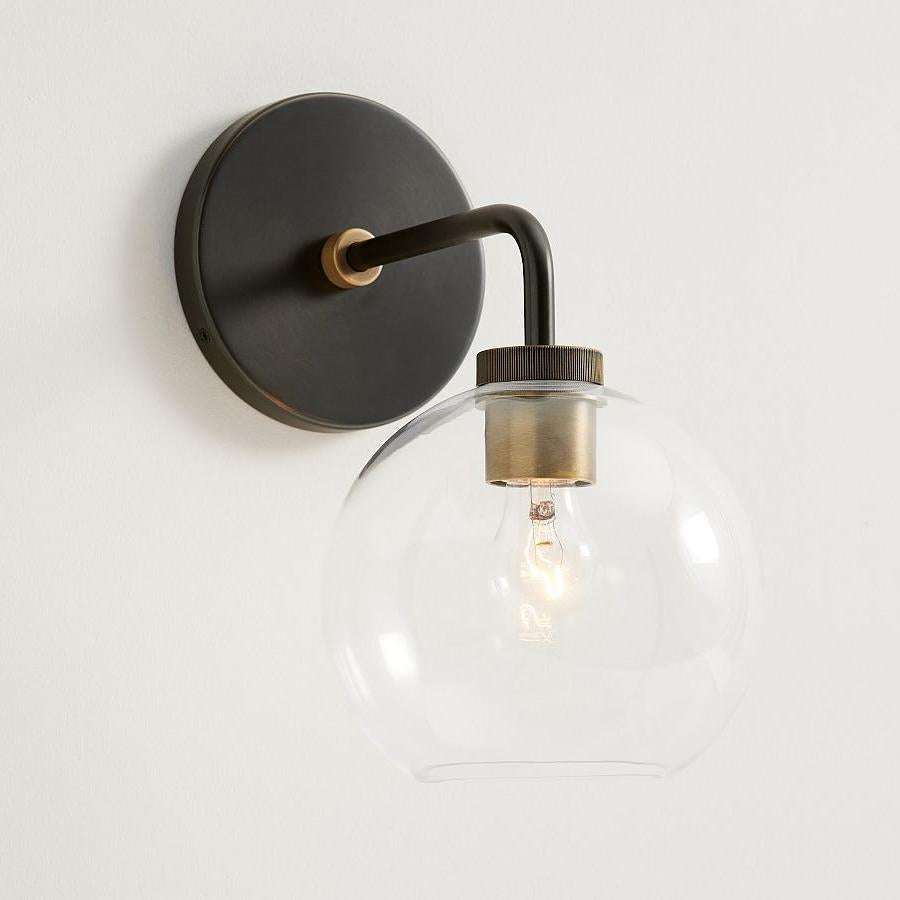 Aplique de pared de cristal Kaia Modern Globe de 1 cabezal sku1.webp__PID:1fc75778-fab2-47c6-8b51-8ba9066798bb