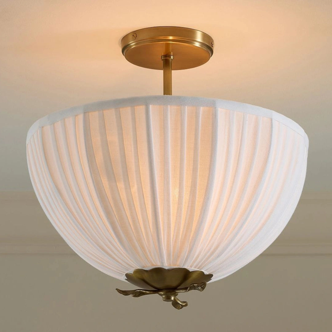 Keith Vintage Pleated Linen Flush Mount Ceiling Light on.webp__PID:60eb1b51-b5c8-41f3-8715-c268188443fa