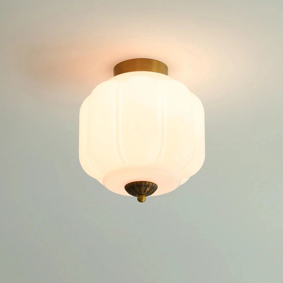 Karen Vintage Cream Glass Lantern Ceiling Light white on.webp__PID:a51343a6-6370-4230-a132-9288a363fbad