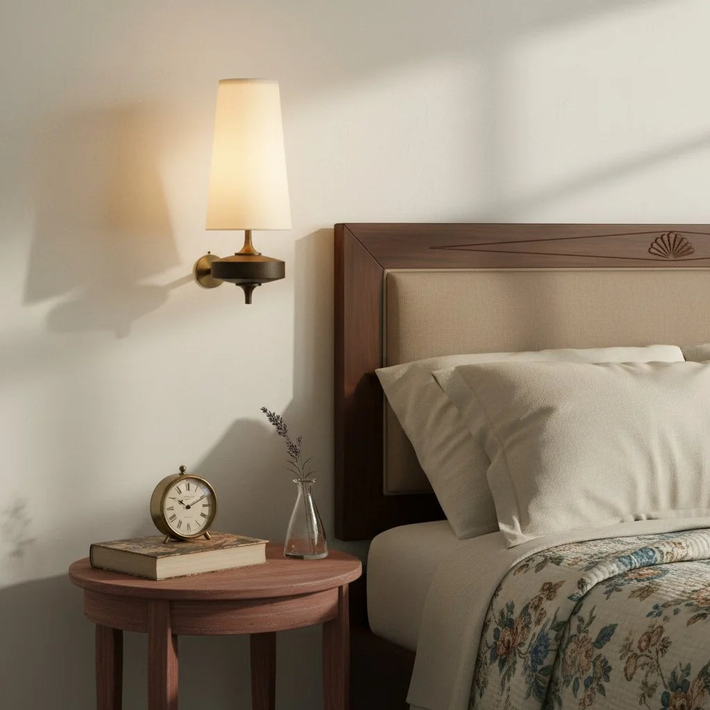 Kaelen Vintage Fabric Tapered Accent Wall Sconce weiß 3.webp__PID:6b80fe88-5703-49f9-b020-f8aee792cec0