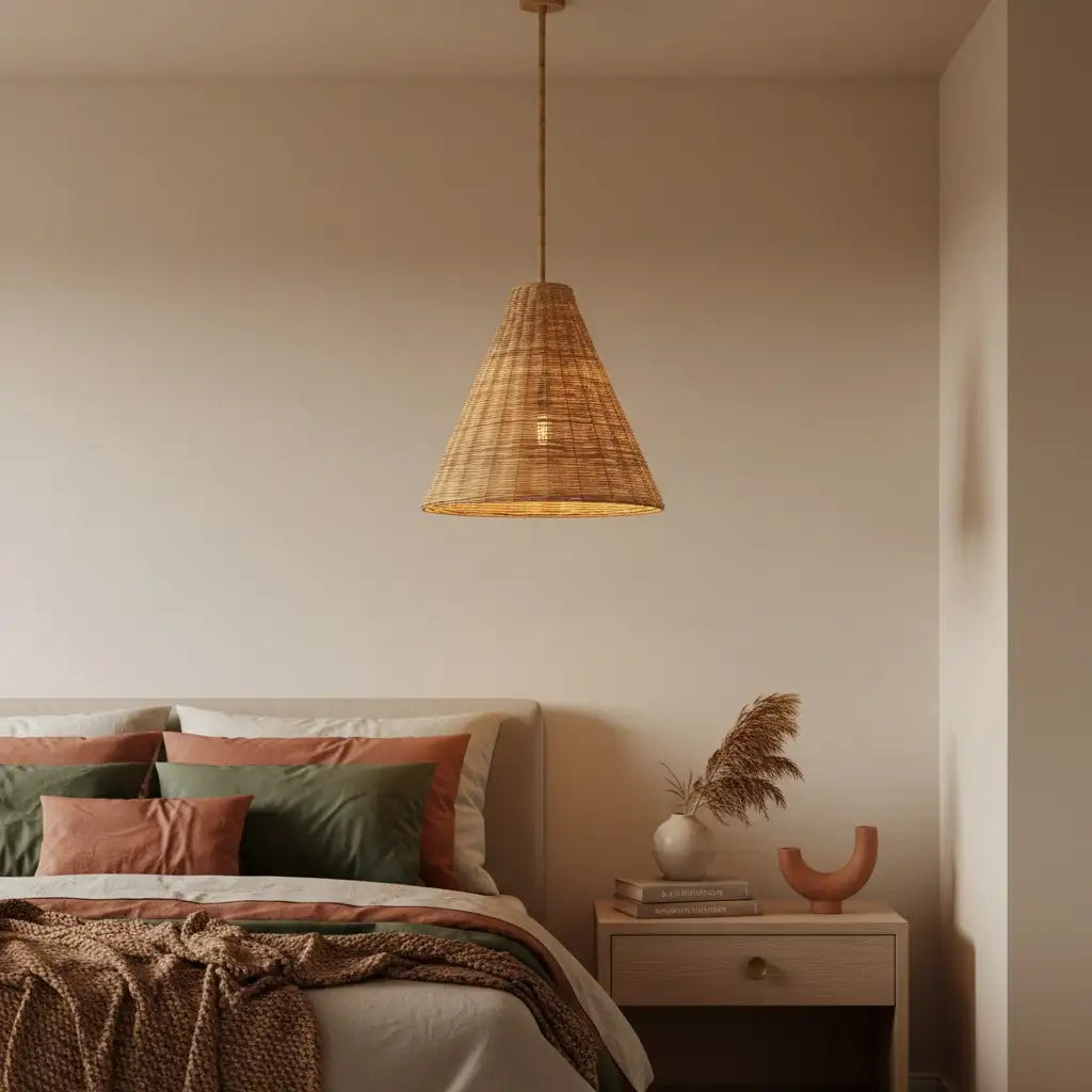 Ilario Rustic Woven Rattan Cone Pendant Light14.webp__PID:ba581d67-e767-477b-845f-fa181b7ca483
