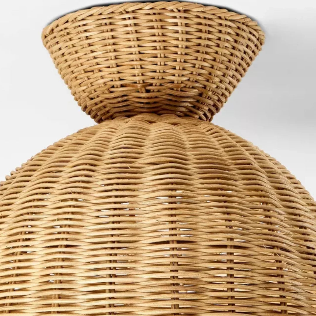 Elsa Bohemian Woven Rattan Flower Ceiling Light detail2.webp__PID:2fd47ea6-4219-4130-a47b-371a91ebba45