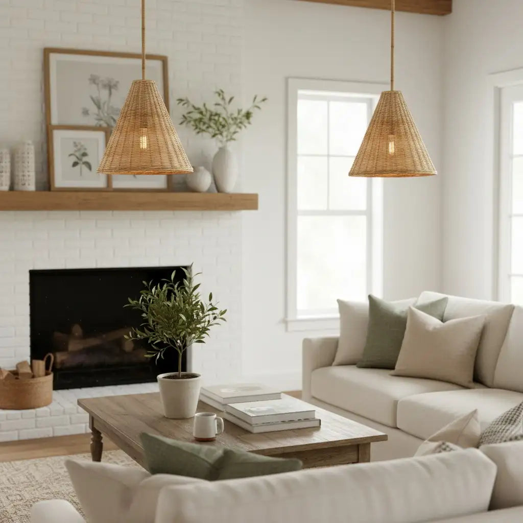 Ilario Rustic Woven Rattan Cone Pendant Light5.webp__PID:845ffa18-1b7c-4483-9901-49cc75004224