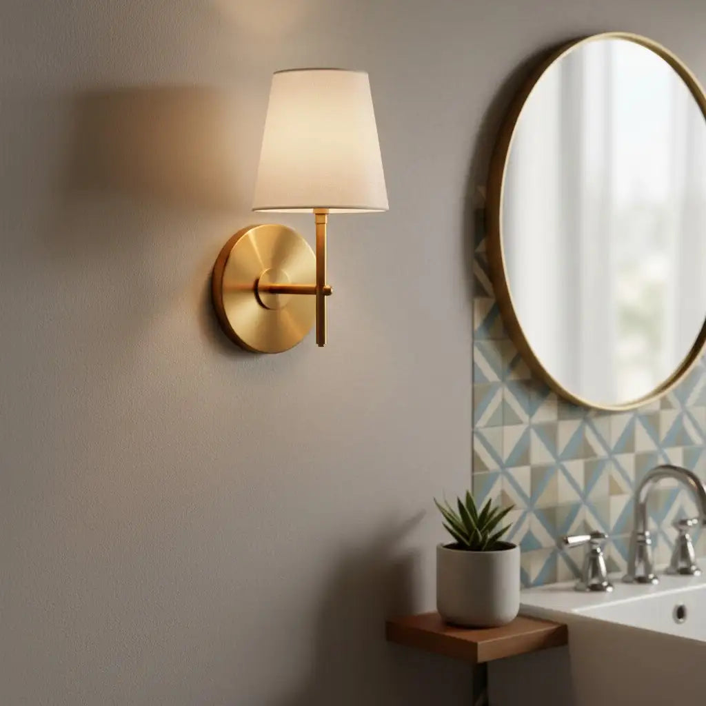 Kaelis Mid-Century Fabric Brass Wall Sconce12.webp__PID:8029a195-186d-41d0-8ba2-ccfb7d960e75