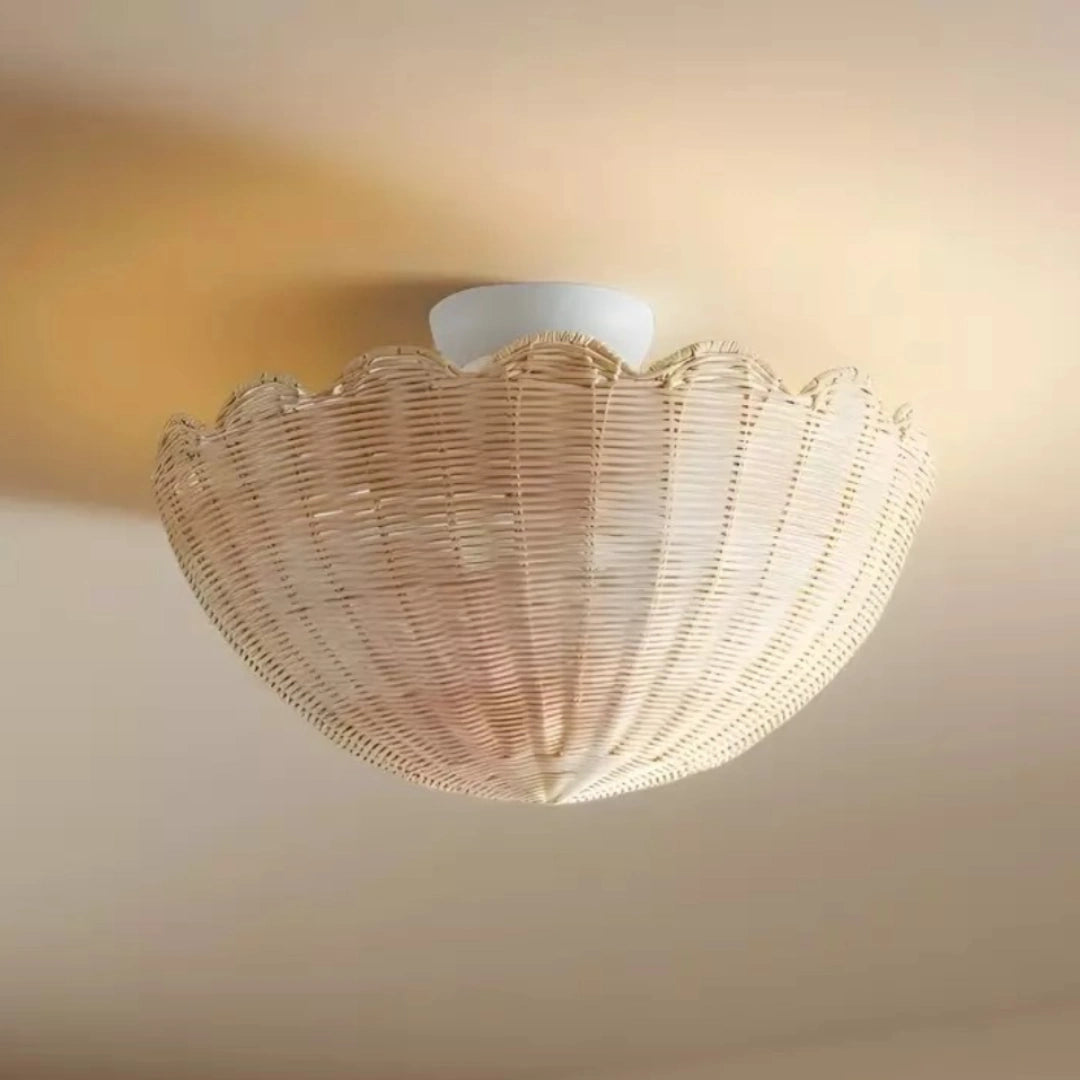 Oscar Bohemian Rattan Flower Ceiling Light on.webp__PID:2c981372-1db2-47dd-9a3e-5987abb850a7