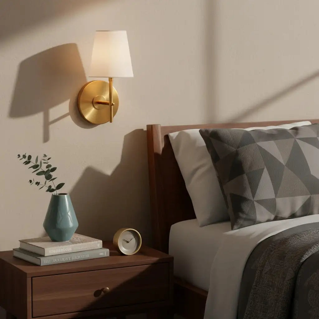 Kaelis Mid-Century Fabric Brass Wall Sconce15.webp__PID:95186d21-d00b-42cc-bb7d-960e75da5534